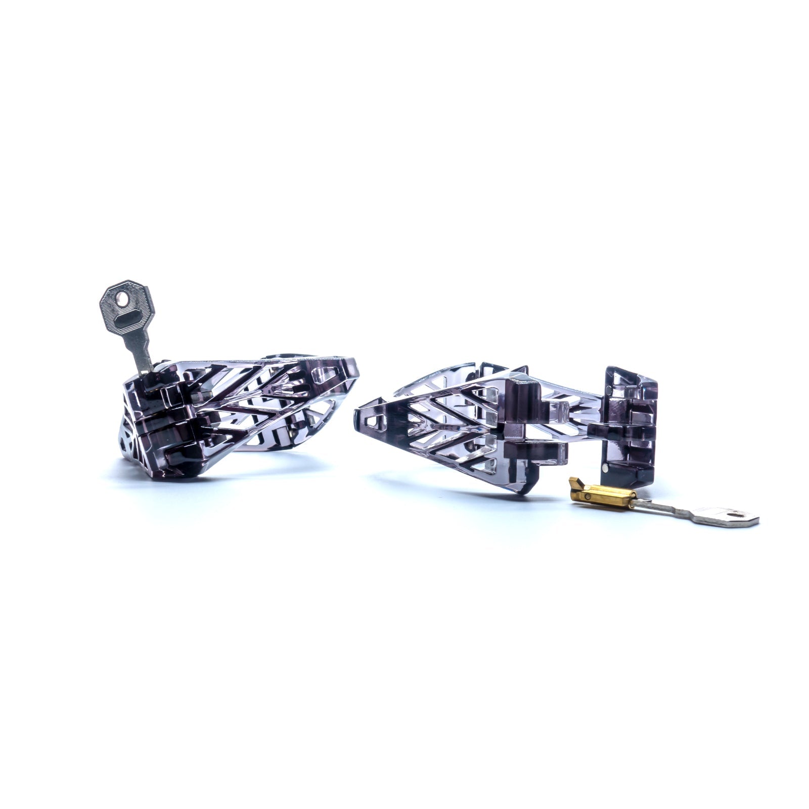 Lightning Mirror Ankle Cuffs - SOULOCK