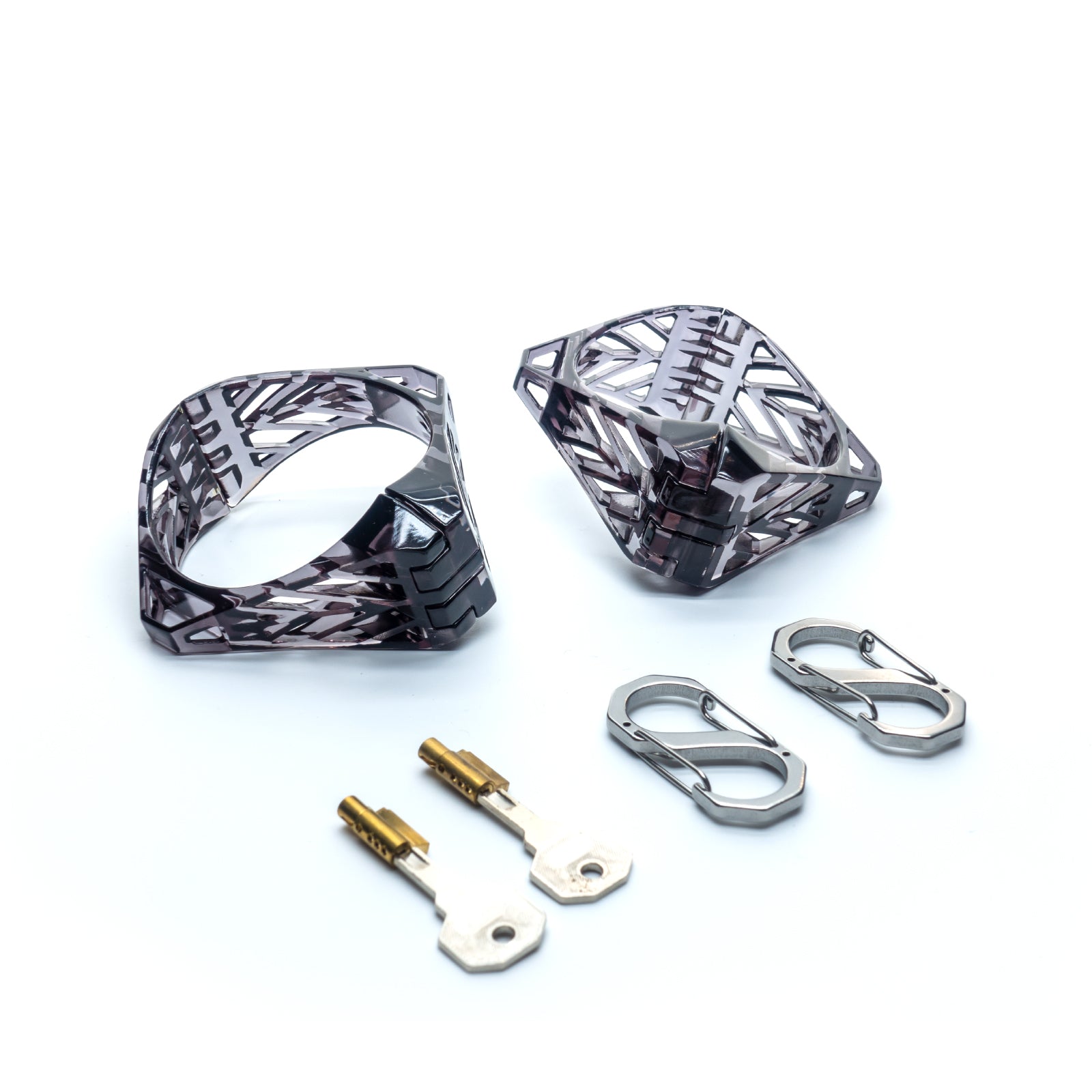 Lightning Mirror Ankle Cuffs - SOULOCK